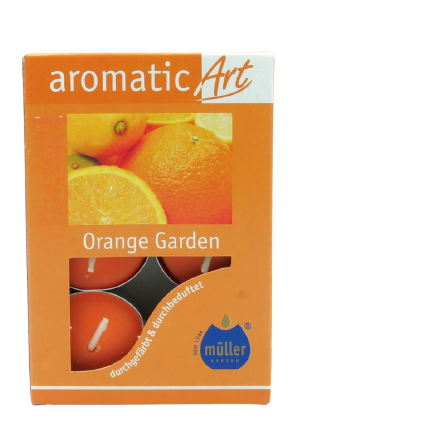 Muller Waxine Geurkaarsen Oranje "Orange Garden"