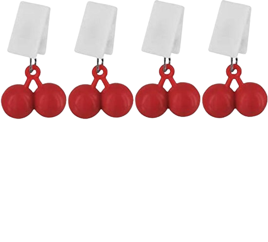 Tafelkleedhangers - Kersen - Gewicht - Tafelkleed gewicht - Gewichtjes houden tafelkleed op zijn plek - 4 stuks