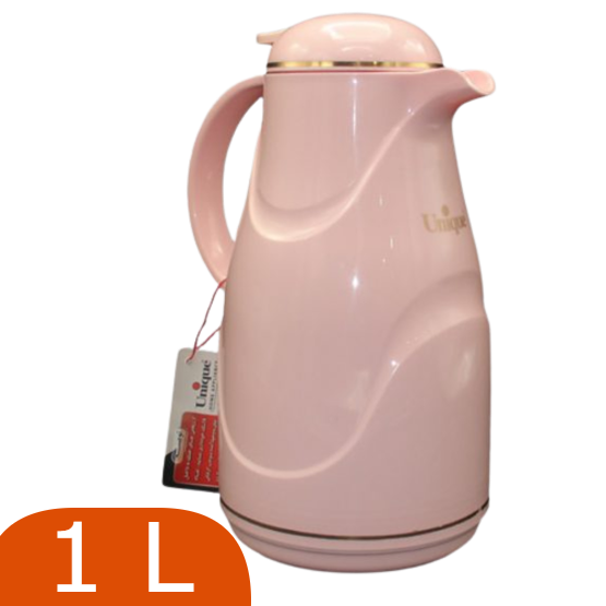 Borvat® | 1 liter | Roze | glazen interieur | thee | heet water | geïsoleerde thermoskan | thermoskan | warm en koud